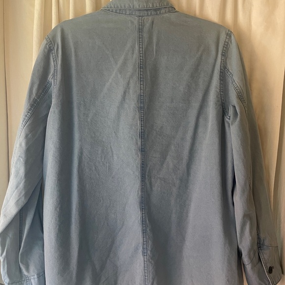 Madewell Chambray Denim Chore Coat L - Picture 3 of 5